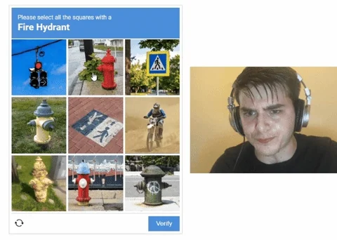 Solving a CAPTCHA challenge
